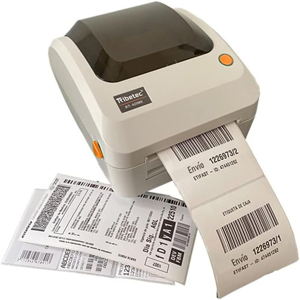 RIBETEC IMPRESORA TÉRMICA DIRECTA DE ETIQUETAS, ENTRADA USB, ETHERNET, DE 1” HASTA 3” DE ANCHO